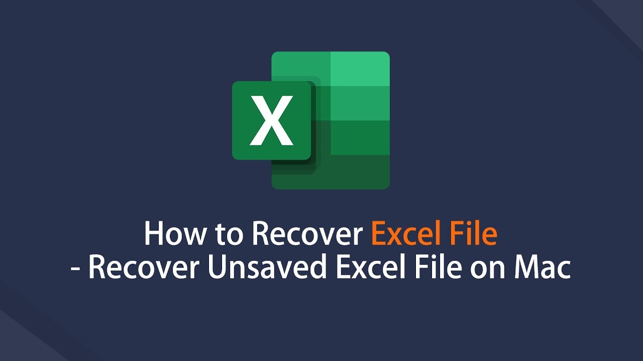 recover excel file mac